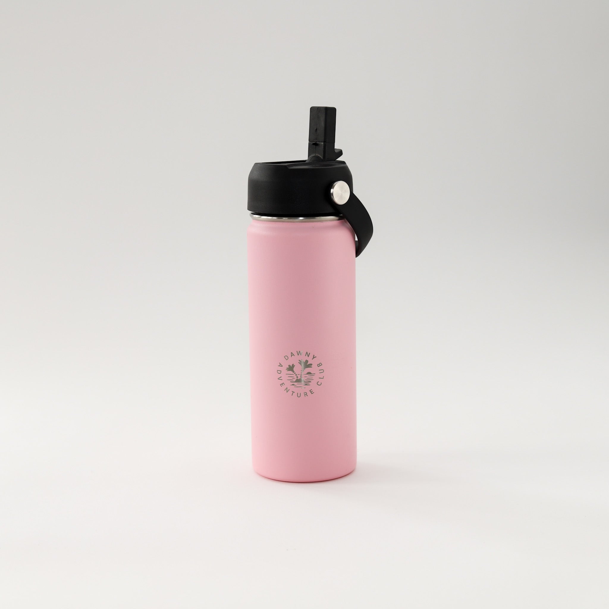 530ml Blush Pink Dawny Adventure Club Drink Bottle with sipper lid with swing handle