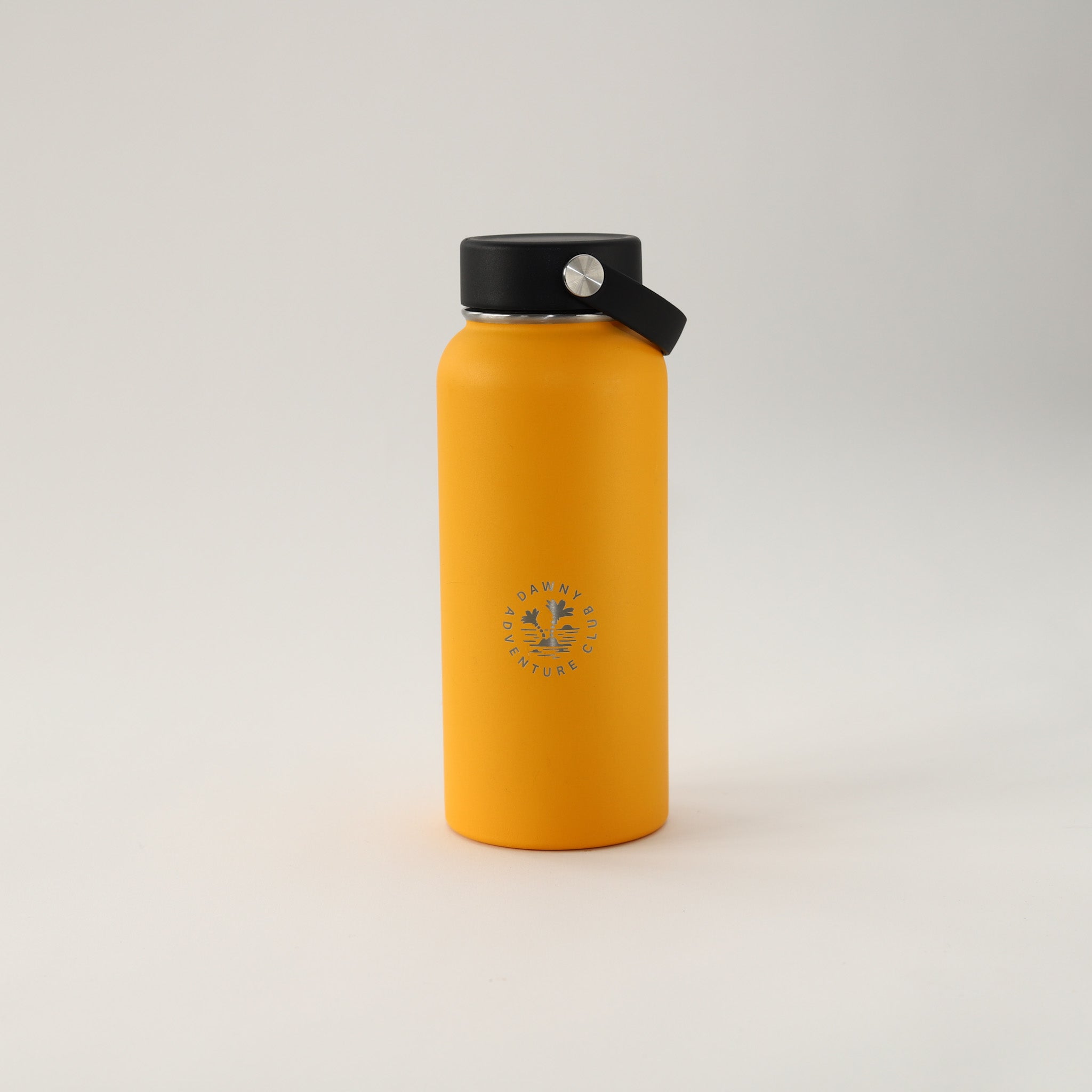 950ml Yellow Orange Dawny Adventure Club Drink Bottle with screw lid and swing handle