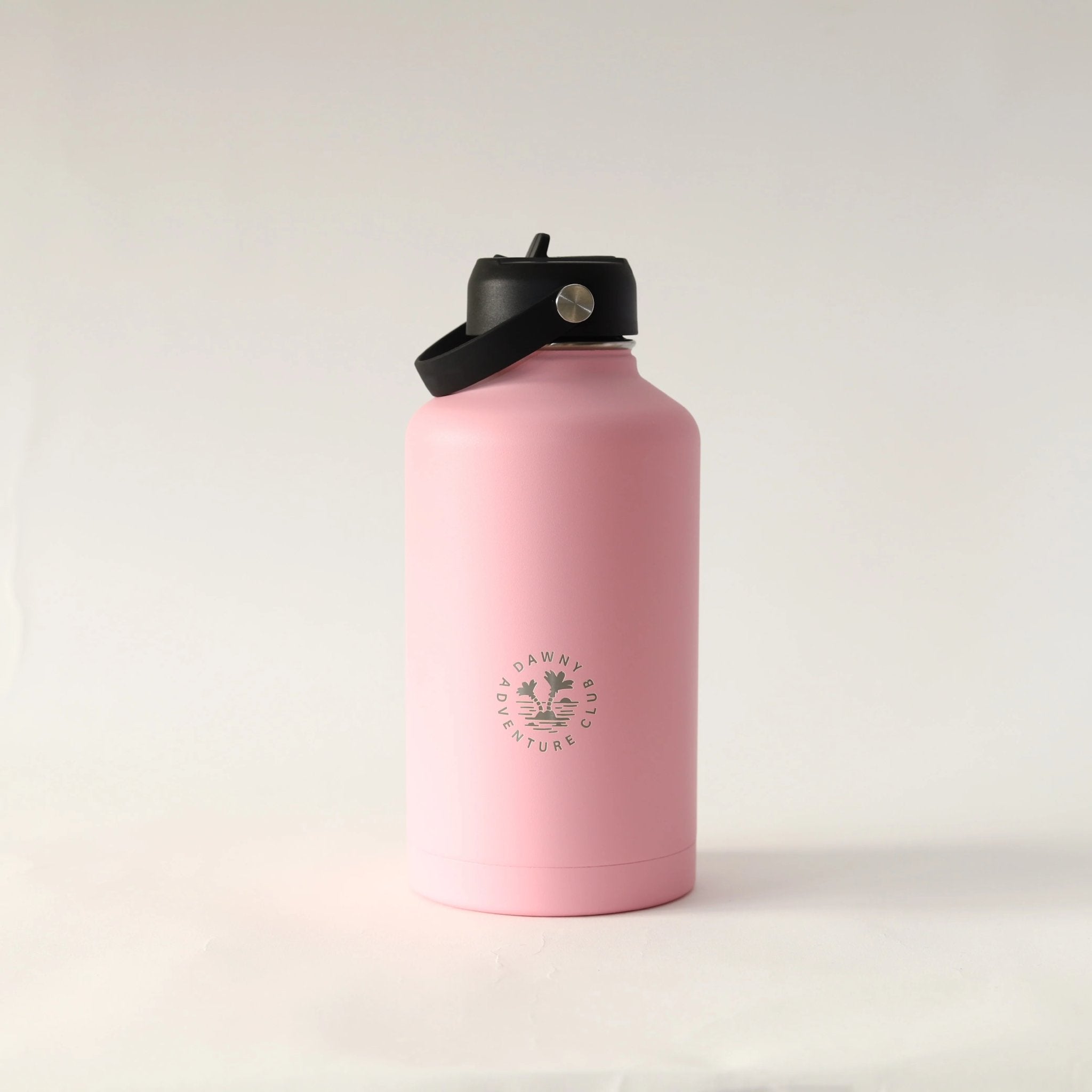 1900ml Pink Dawny Adventure Club Drink Bottle with sipper lid with swing handle