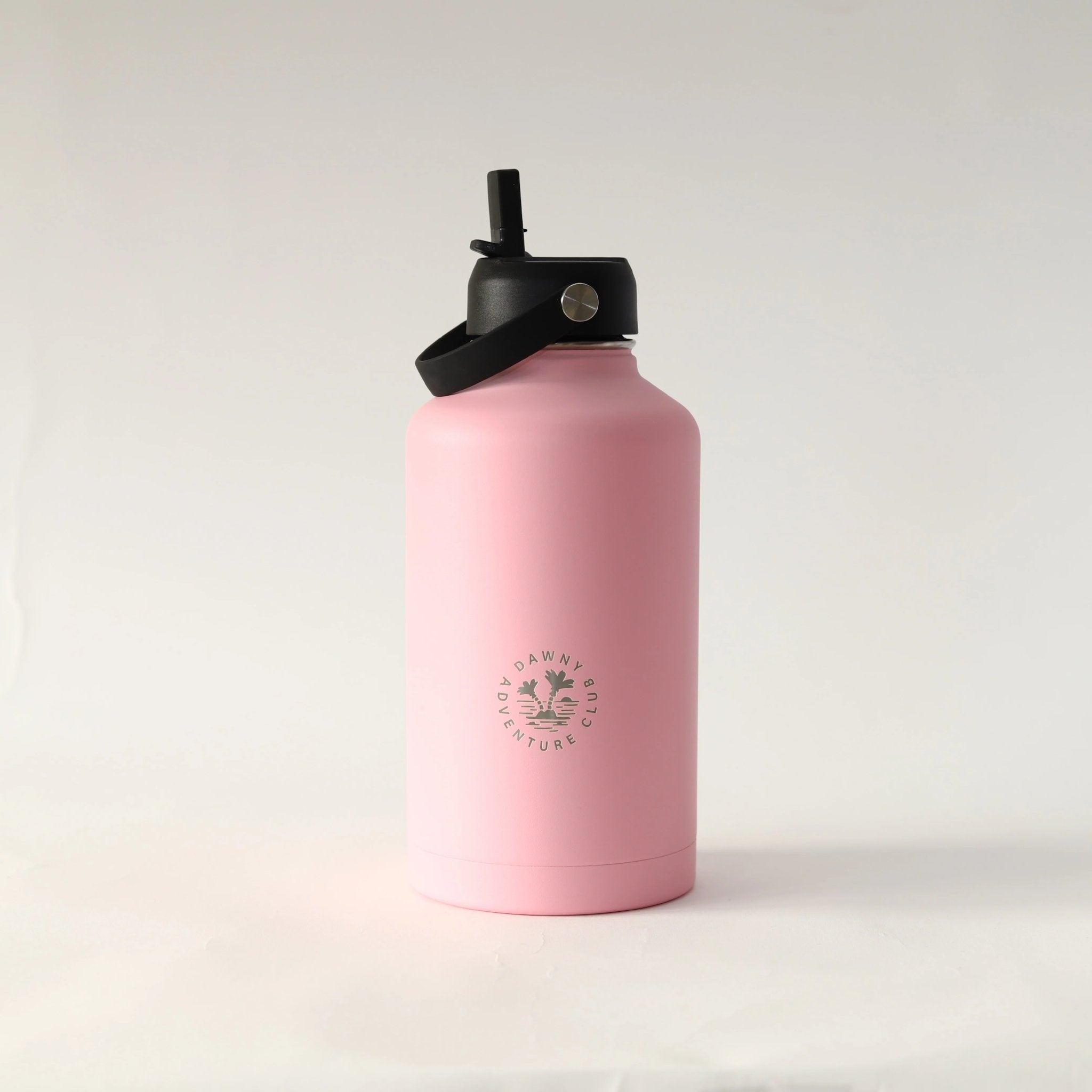 1900ml Pink Dawny Adventure Club Drink Bottle with sipper lid with swing handle