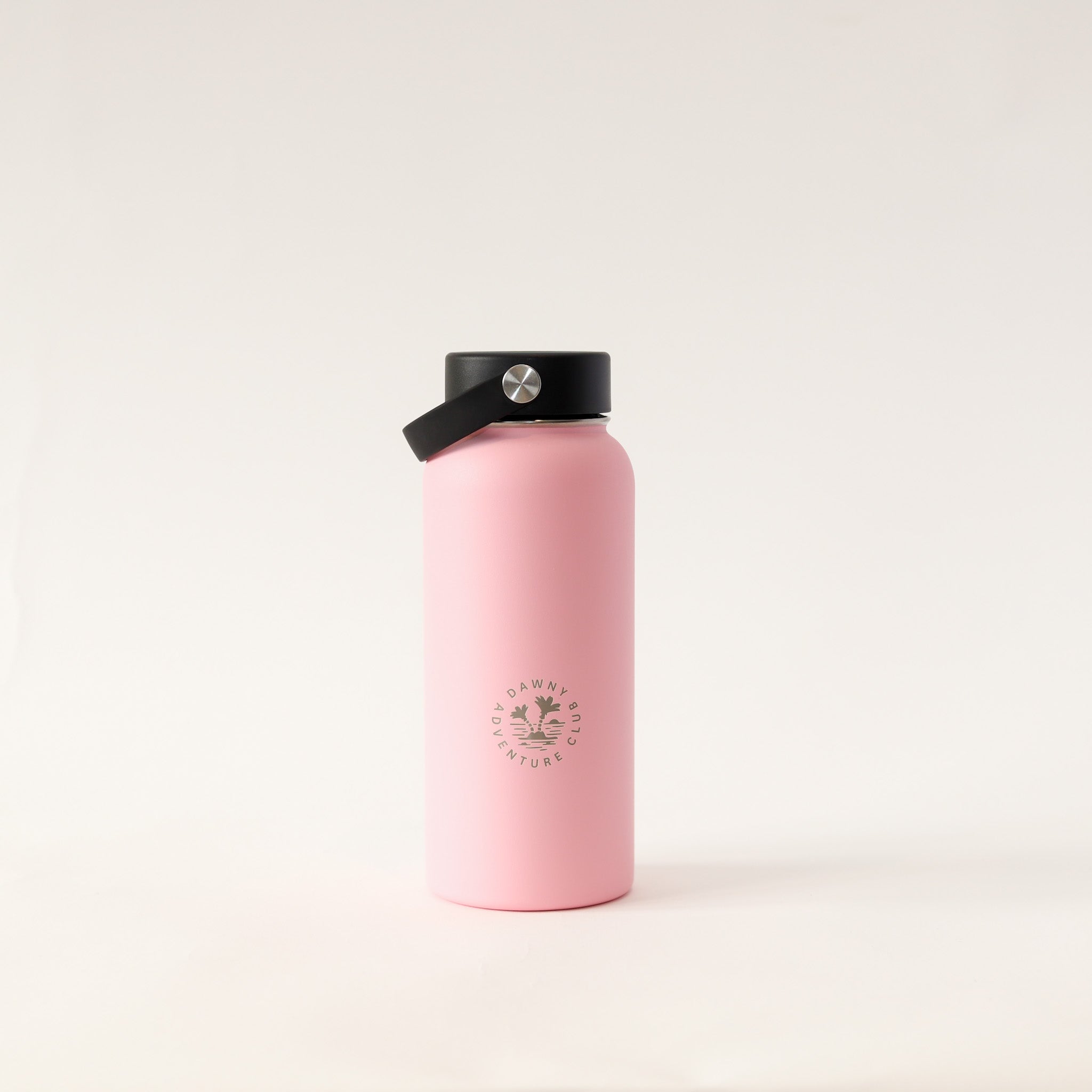 950ml Blush Pink Dawny Adventure Club Drink Bottle with screw lid and swing handle