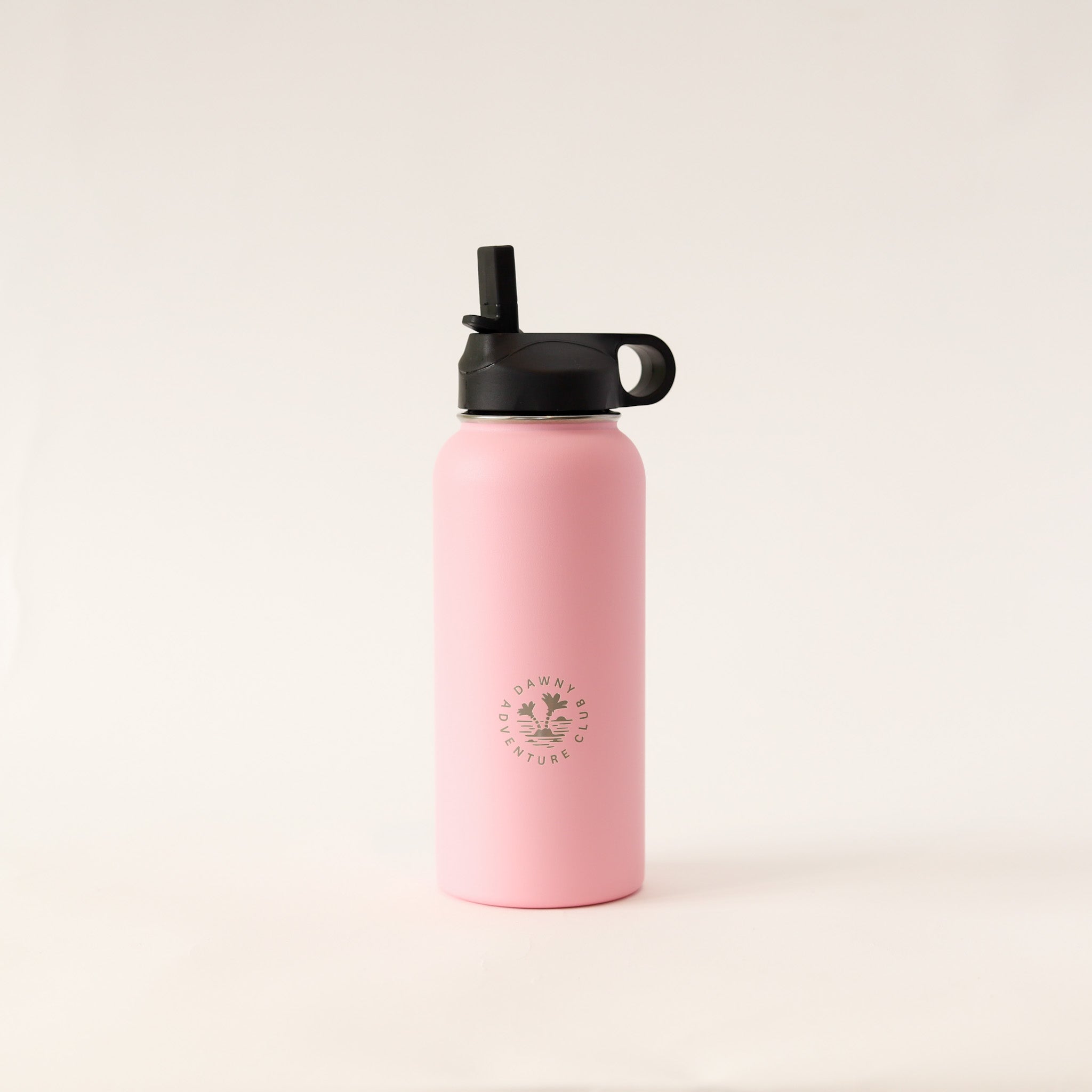 950ml Blush Pink Dawny Adventure Club Drink Bottle with original sipper lid 
