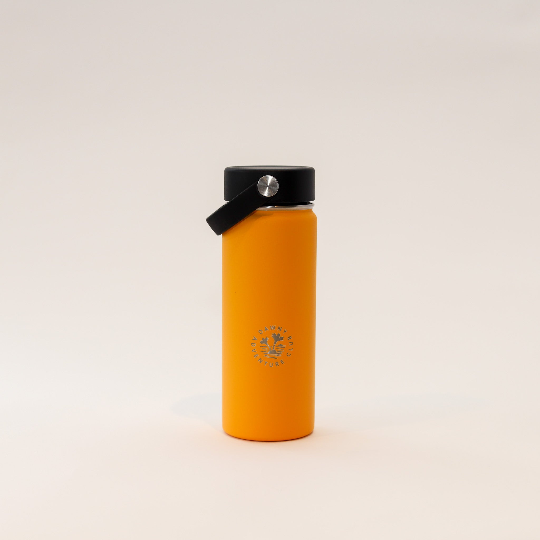 530ml Yellow Orange Dawny Adventure Club Drink Bottle with screw lid and swing handle