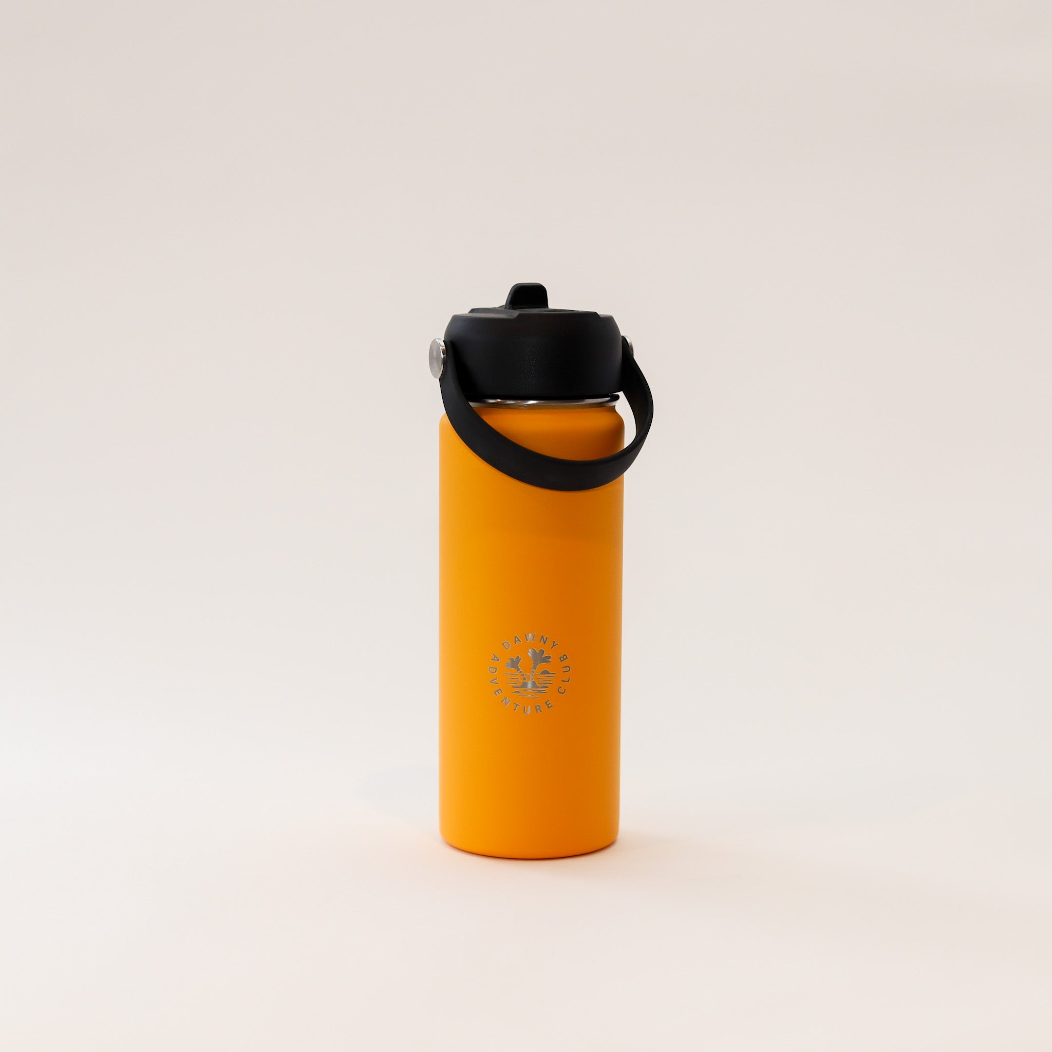 530ml Yellow Orange Dawny Adventure Club Drink Bottle with sipper lid with swing handle